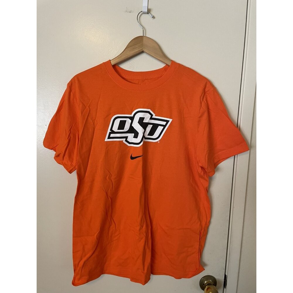 Men's Orange Oklahoma State Cowboys Essential Logo T-shirt Large